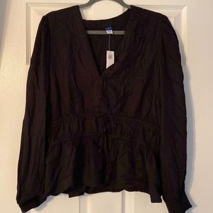 Long sleeve black old navy top